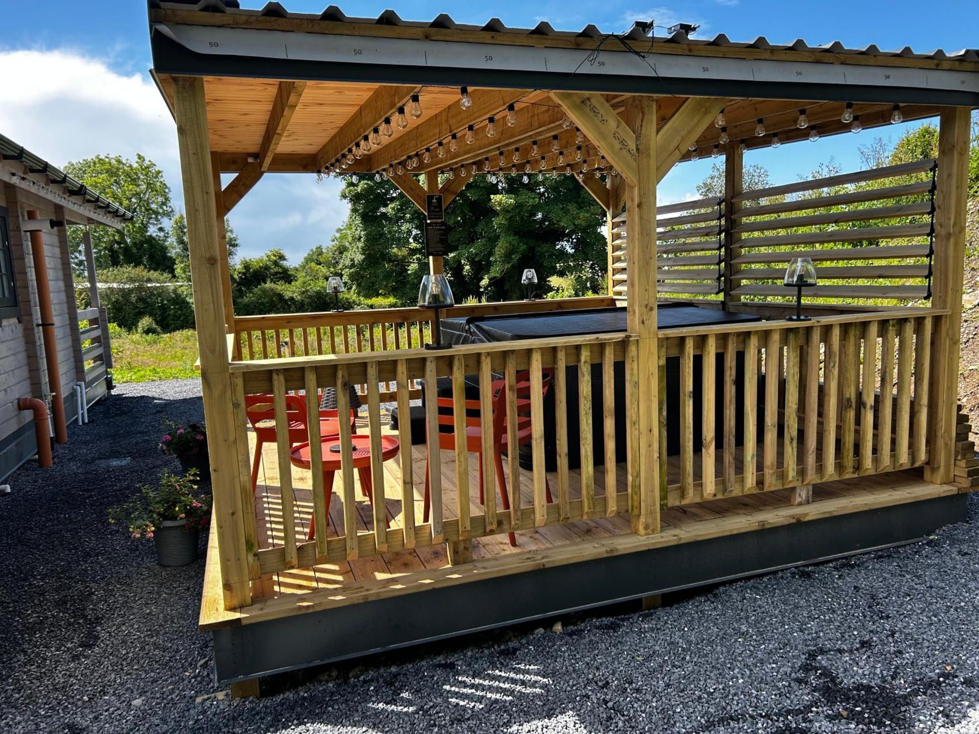 Little Rock Retreat Log Cabin With Hot Tub Castletown Gheoghegan ภายนอก รูปภาพ